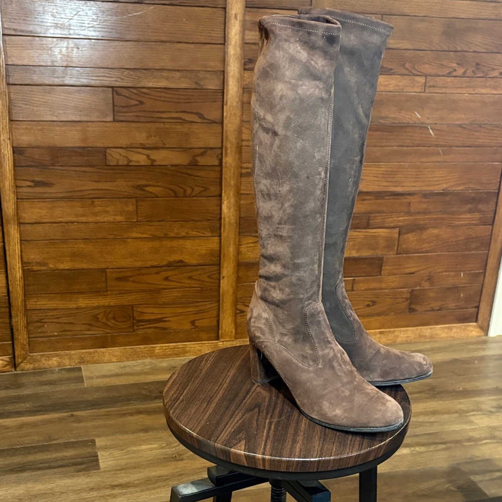 Valentino Garavani Taupe Heeled Boots